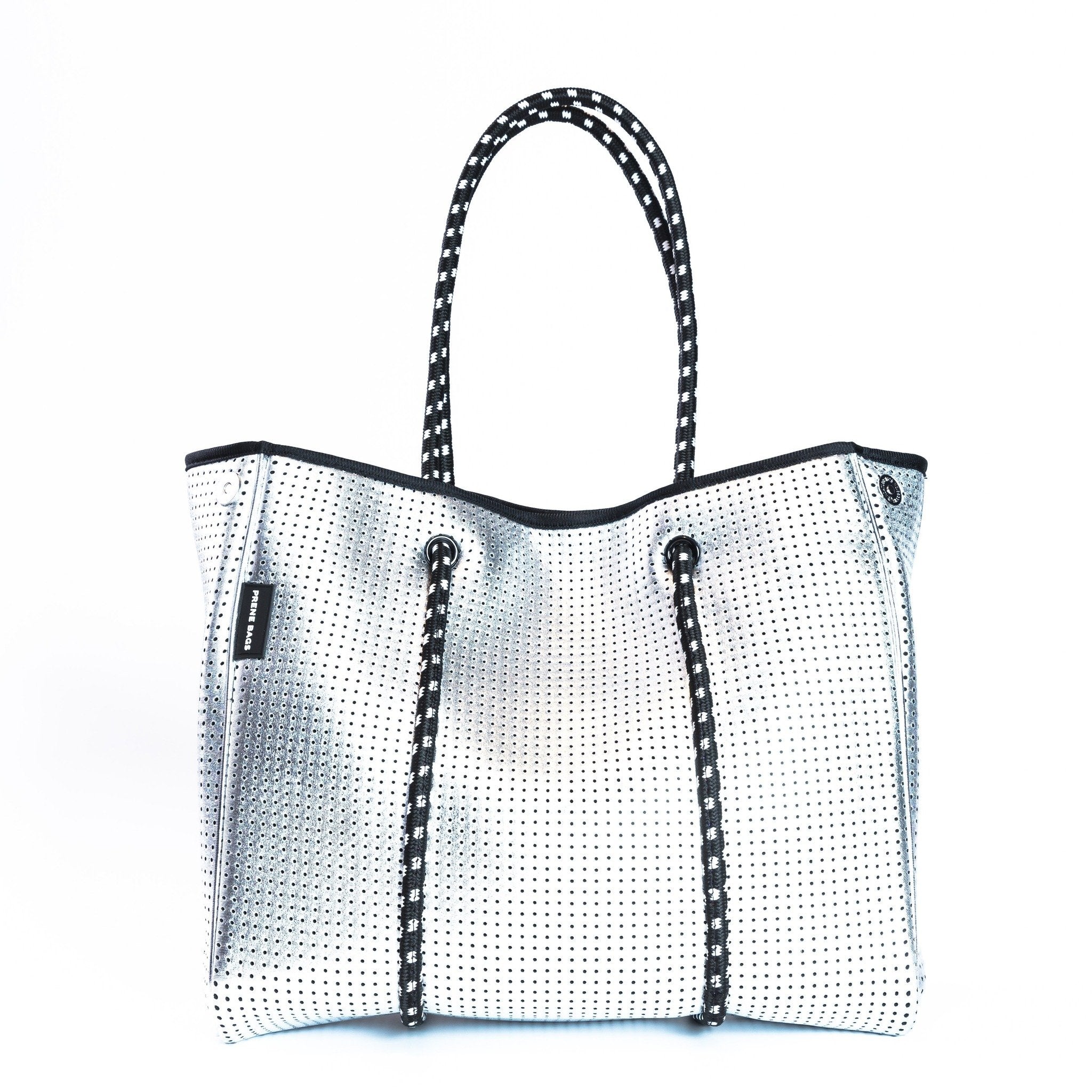 Prene Bags - The Sterling Bag (METALLIC SILVER) Perforated