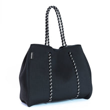 Load image into Gallery viewer, The Brighton Bag (BLACK) Neoprene Tote Bag