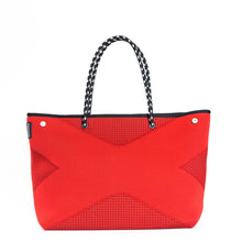 Load image into Gallery viewer, SALE: The X Bag (RED) Neoprene Tote Bag