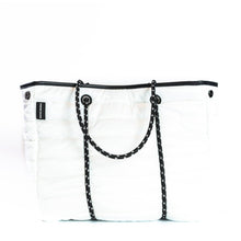 Load image into Gallery viewer, SALE: The Windsor Bag (WHITE) Prene Puffer Tote Bag