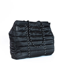 Load image into Gallery viewer, SALE: The Windsor Bag (BLACK) Prene Puffer Tote Bag