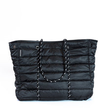 Load image into Gallery viewer, SALE: The Windsor Bag (BLACK) Prene Puffer Tote Bag