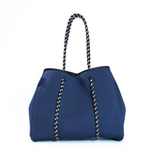 Load image into Gallery viewer, The Sorrento Bag (NAVY BLUE) Neoprene Tote Bag
