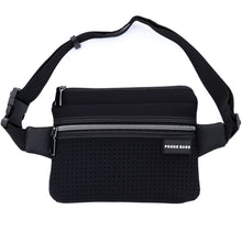 Load image into Gallery viewer, NEW: The Bum / Waist / Chest Bag (BLACK) Neoprene Bag