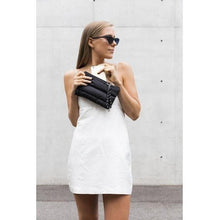 Load image into Gallery viewer, SALE: The Windsor Clutch/Purse (BLACK) Prene Puffer Bag