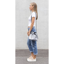 Load image into Gallery viewer, SALE: The Billie Bag (LIGHT GREY MARLE) Neoprene Bucket Bag