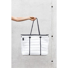 Load image into Gallery viewer, SALE: The Windsor Bag (WHITE) Prene Puffer Tote Bag