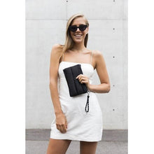 Load image into Gallery viewer, SALE: The Windsor Clutch/Purse (BLACK) Prene Puffer Bag