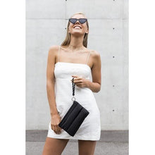 Load image into Gallery viewer, SALE: The Windsor Clutch/Purse (BLACK) Prene Puffer Bag