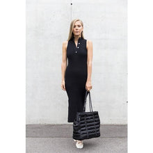 Load image into Gallery viewer, SALE: The Windsor Bag (BLACK) Prene Puffer Tote Bag